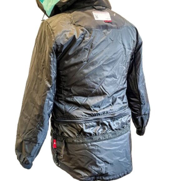 Spyder Women’s Syncere Ski/Snowboard Jacket – Size 10 – Black/Freeze/Acid - Picture 9 of 14